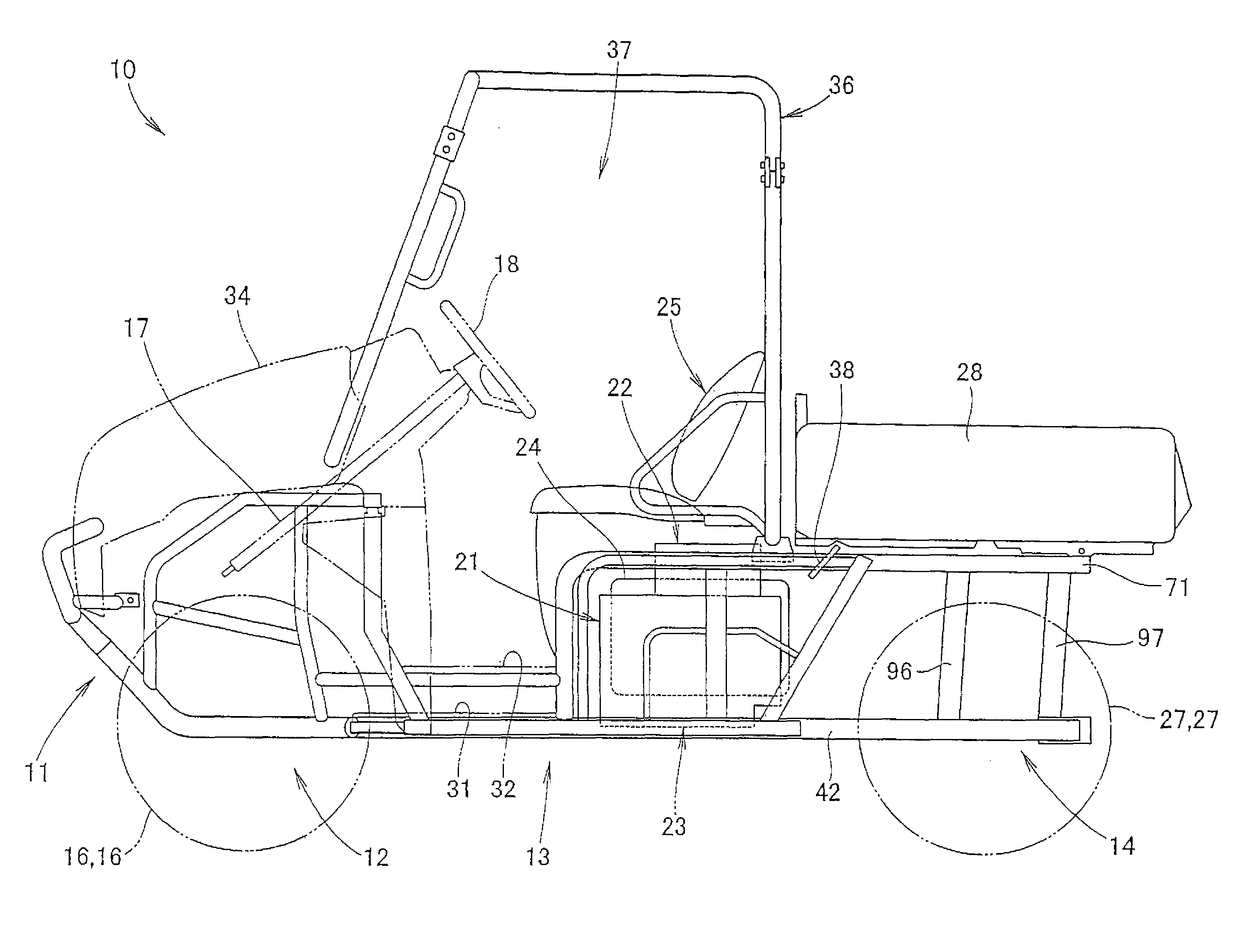 Vehicle frame structure