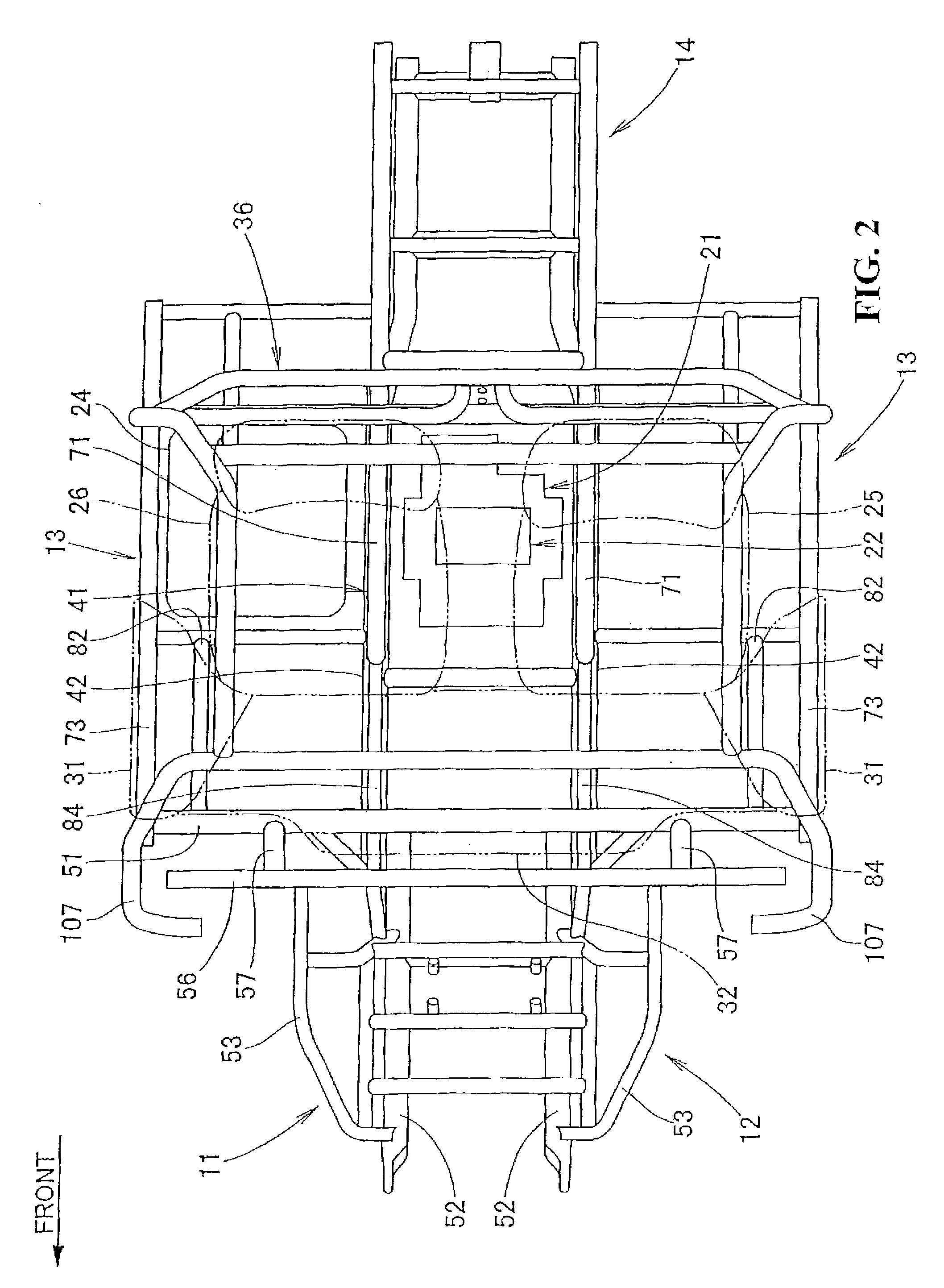 Vehicle frame structure