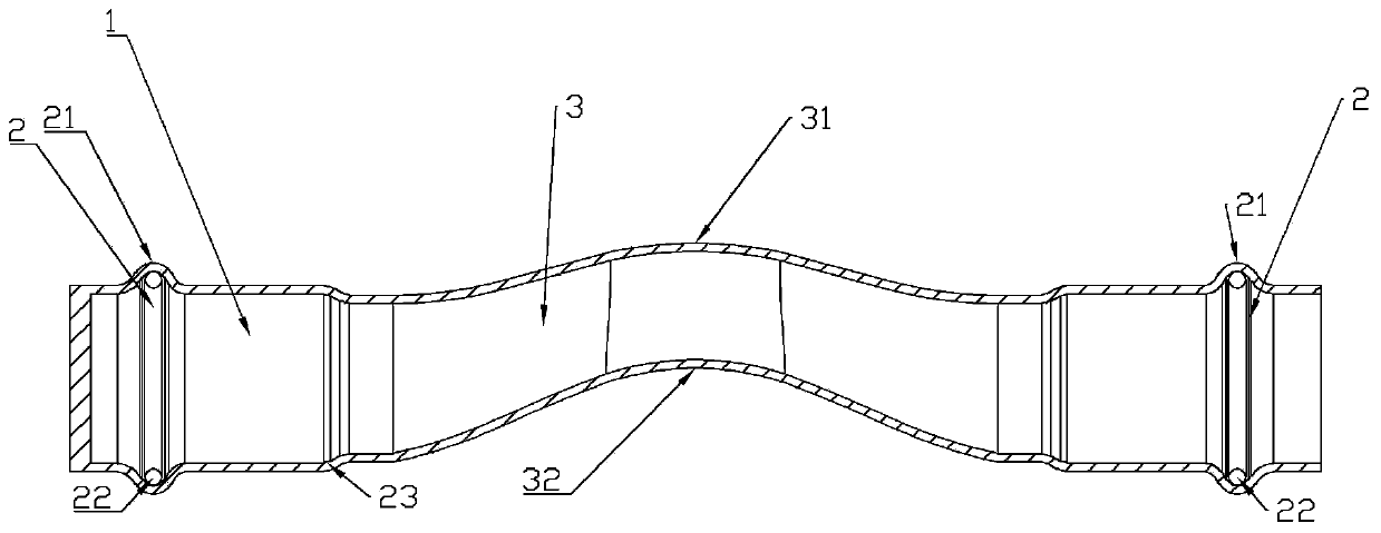 Bridge crossing part and preparing method thereof