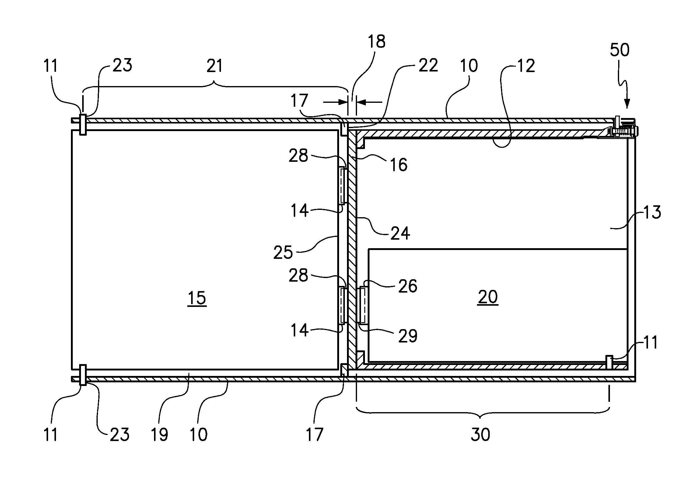 Securing electronic devices within a sub-chassis for connection to a chassis midplane