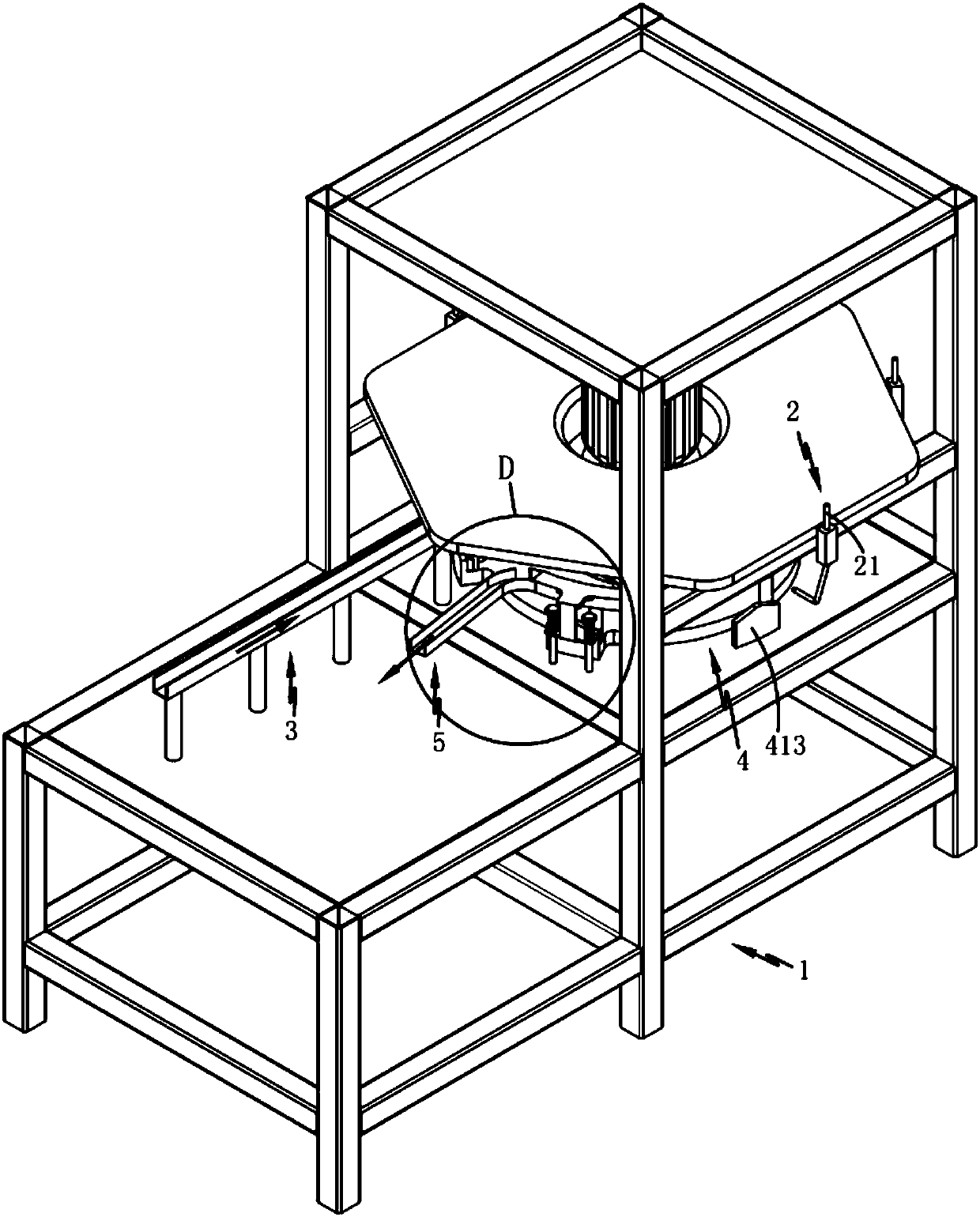 Spraying and discharging integrated automatic production equipment for bottle cap-shaped products