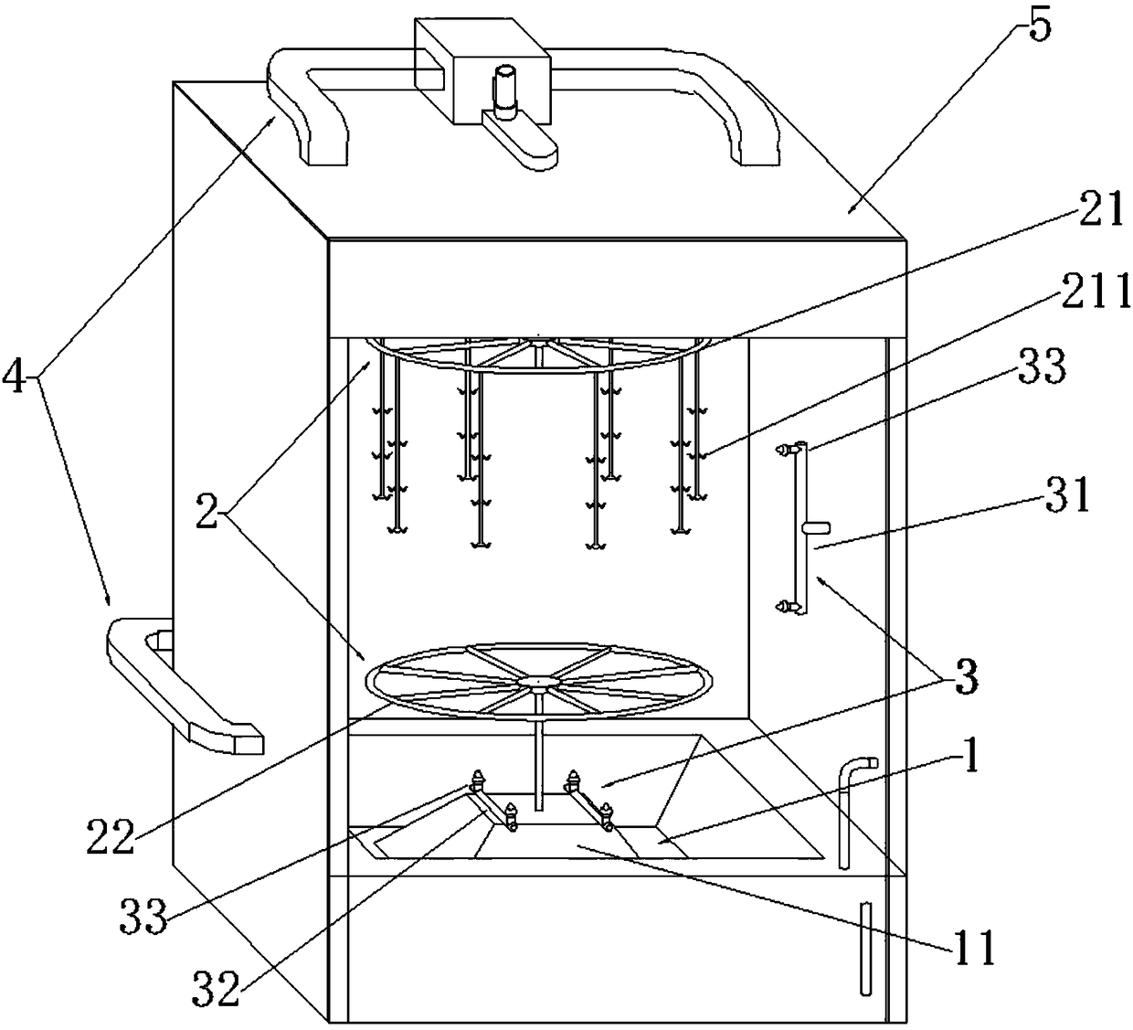 Environment-friendly touchless fluorescent permeating spray system