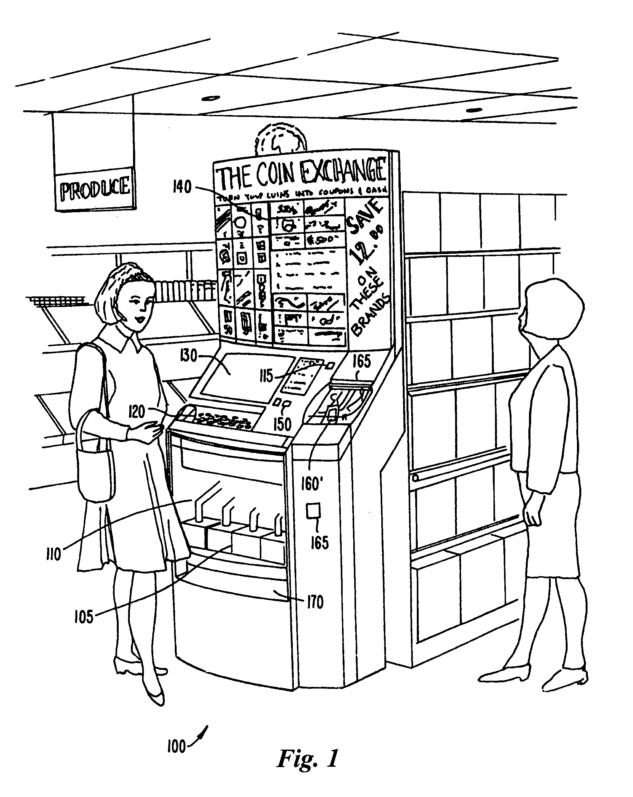 Coin counter/sorter and coupon/voucher dispensing machine and method