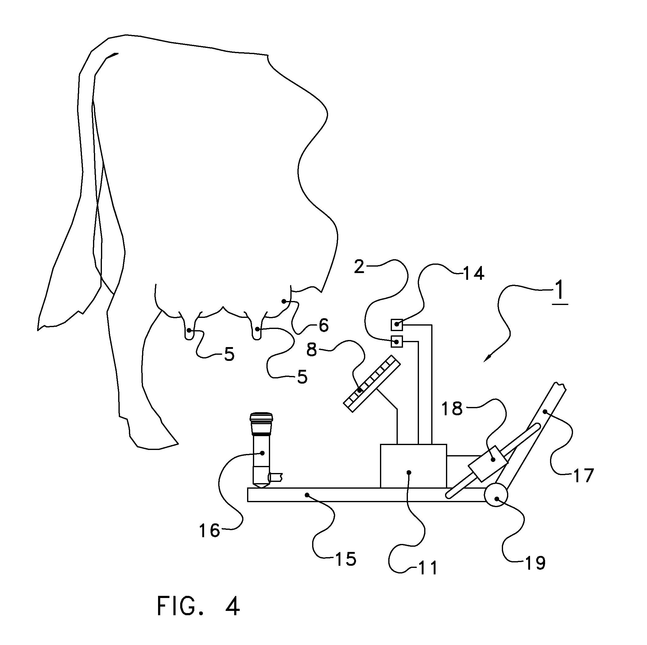 Teat detection device and method therewith in a milking device