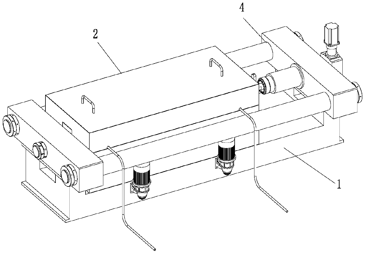 Experimental device for the whole process of concrete cracking based on real environment