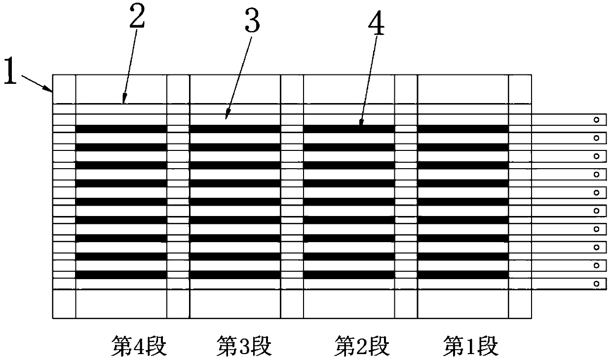 High-voltage coil air passage placing structure