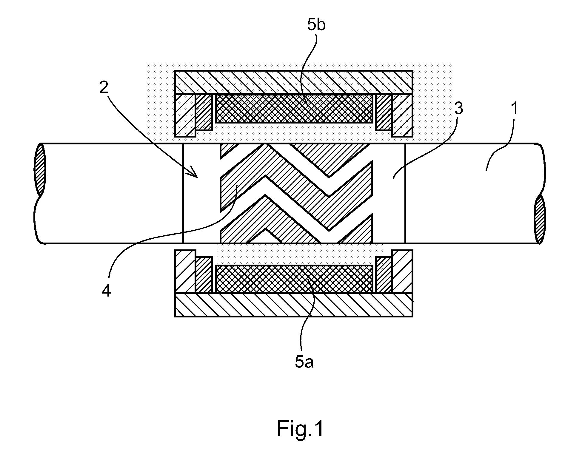 Measuring device including a layer of a magnetoelastic alloy and a method for production thereof