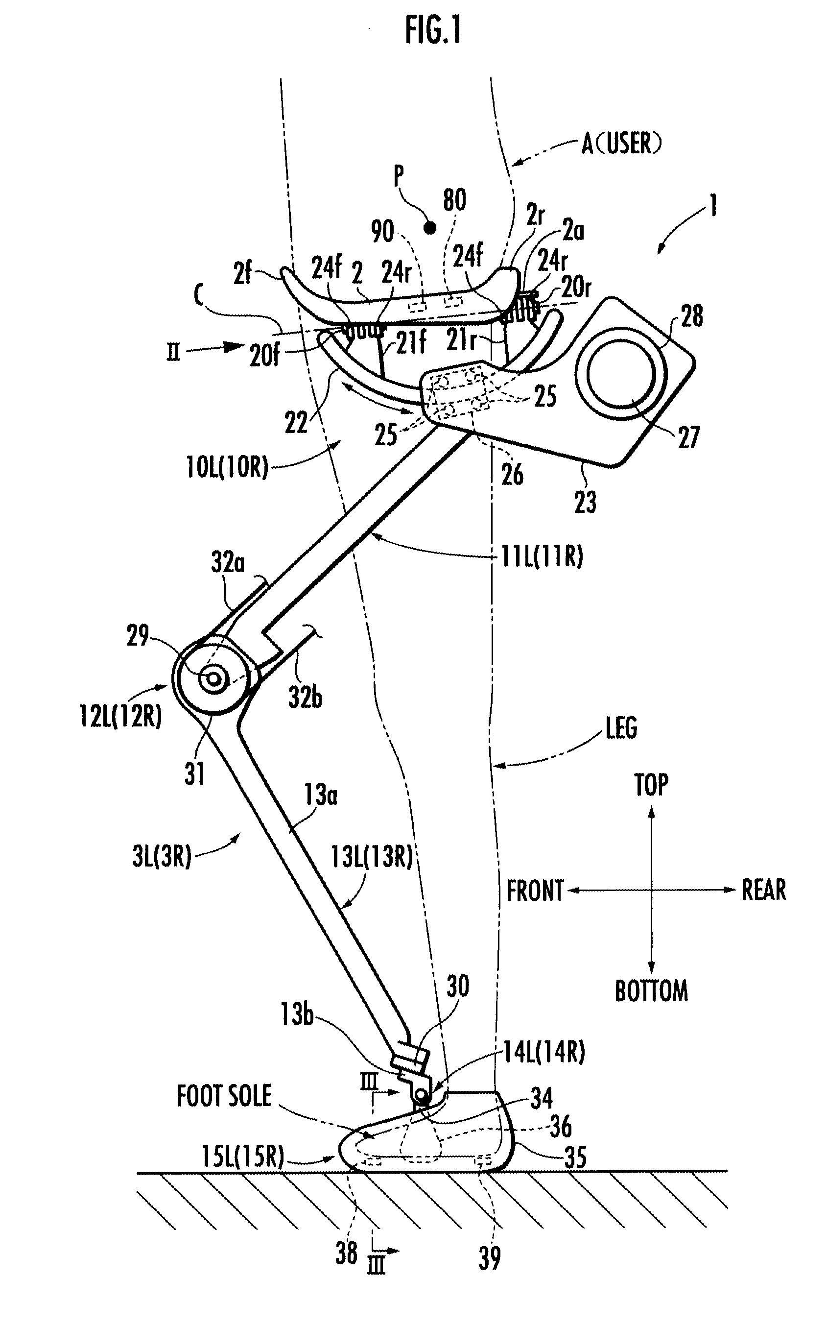 Control device for walking assistance device