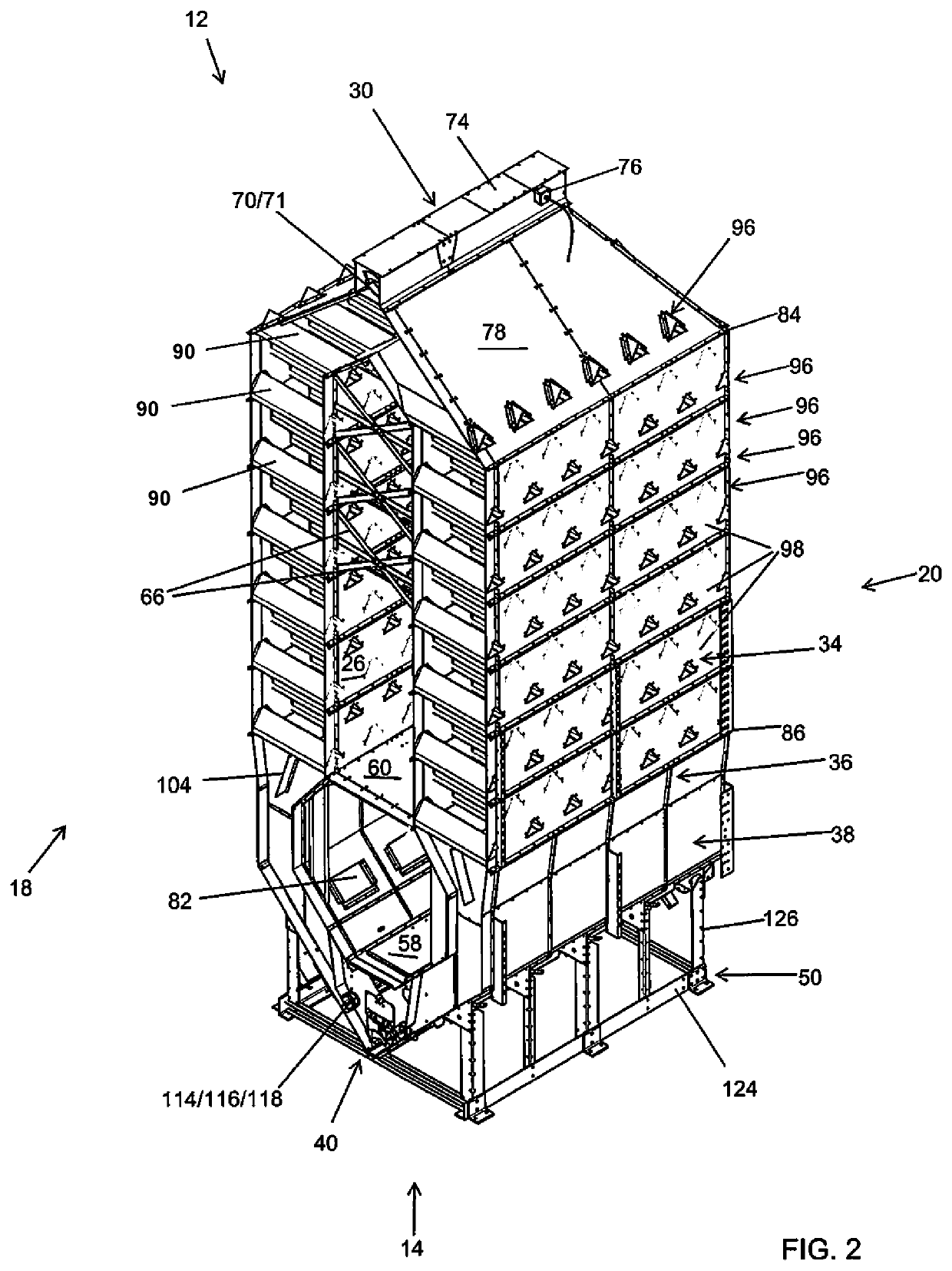 Bridge reducing mixed-flow grain dryer with cross-flow vacuum cool heat recovery system