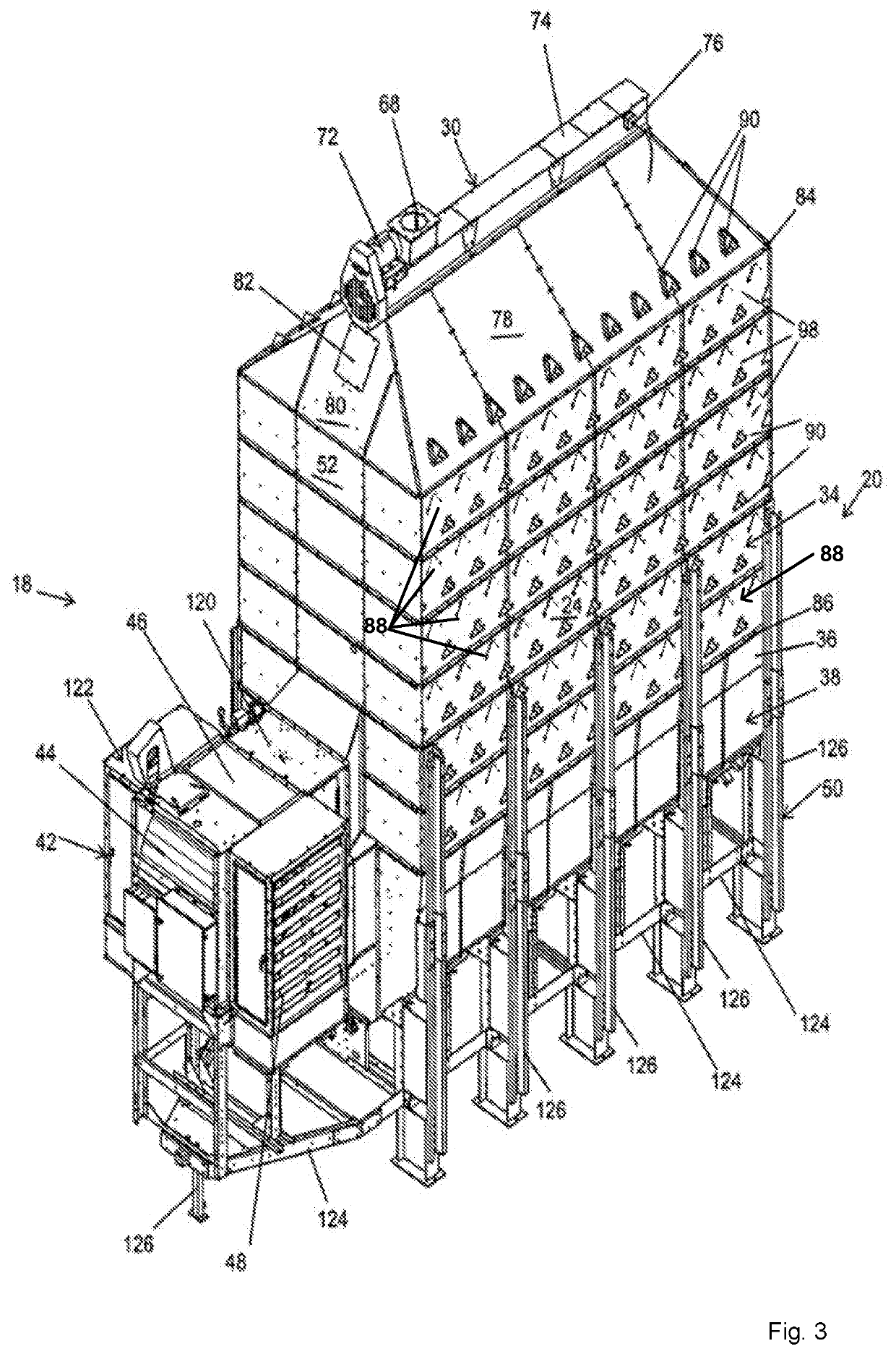 Bridge reducing mixed-flow grain dryer with cross-flow vacuum cool heat recovery system