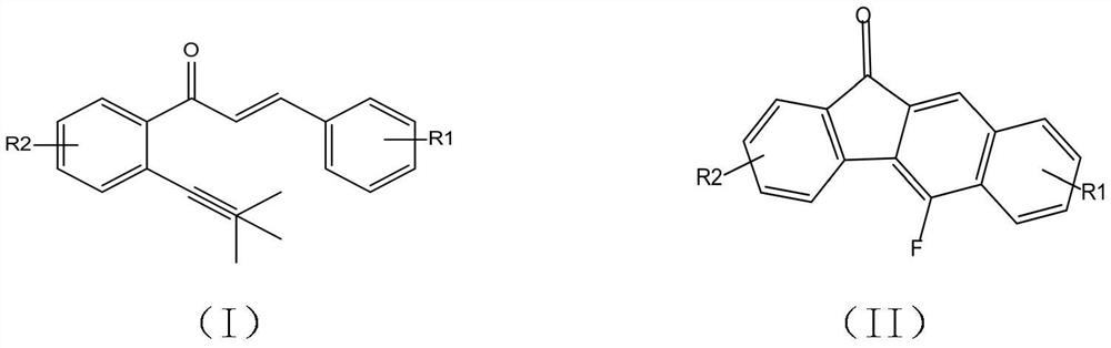 Synthetic method of fluorene fluoride compound