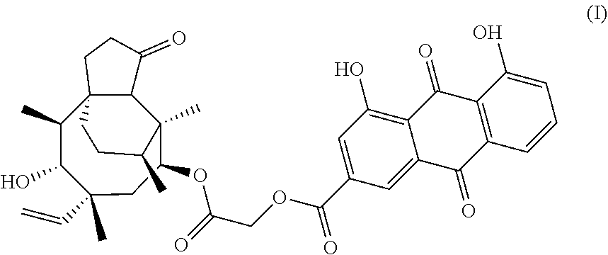 Pleuromulin rhein ester with anti-drug resistant bacteria activity and a method of preparing the same