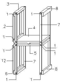 Device and method for testing shear bond strength of structural adhesive between reinforcement material and concrete