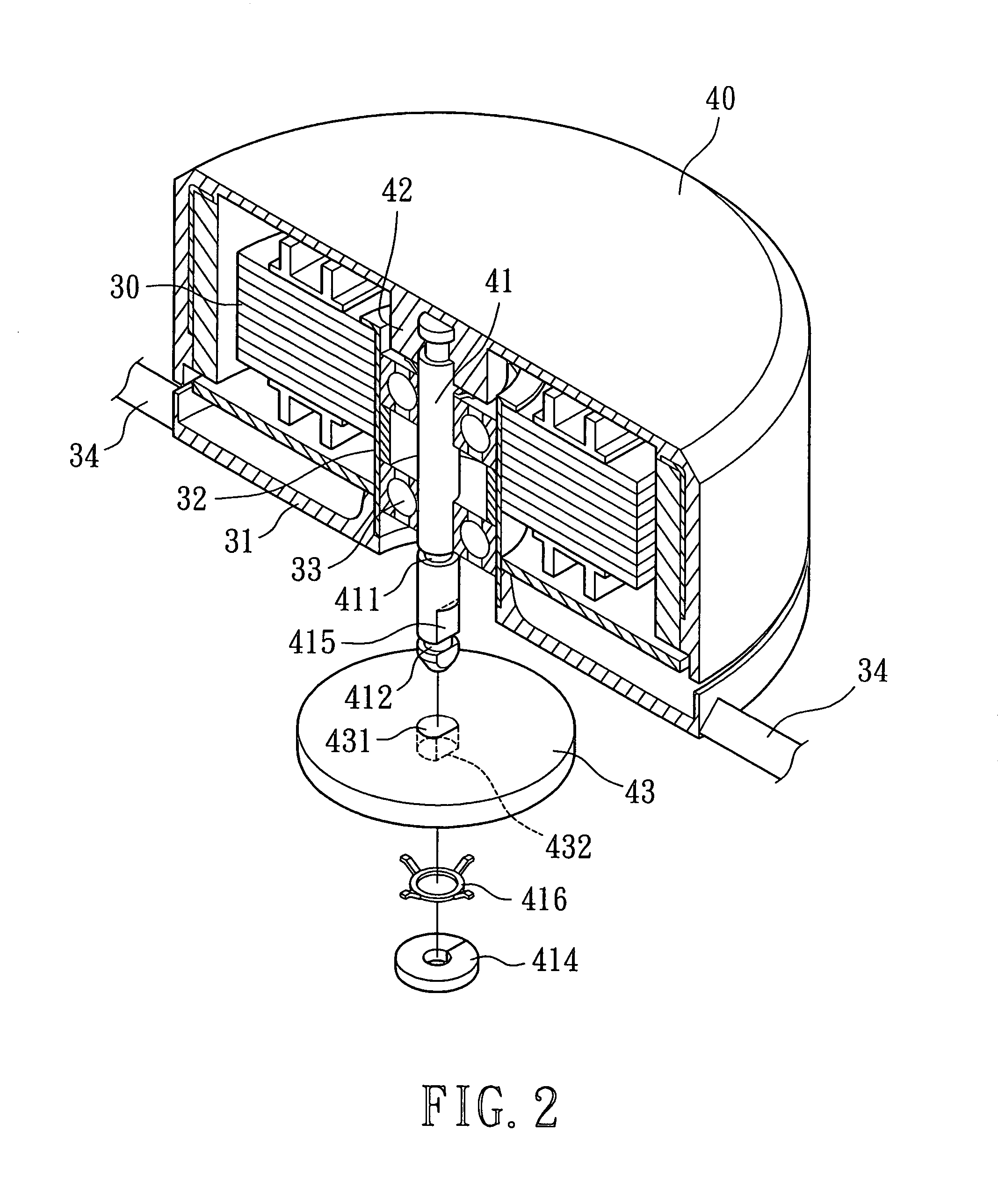 Magnetically coupled heat dissipating fan