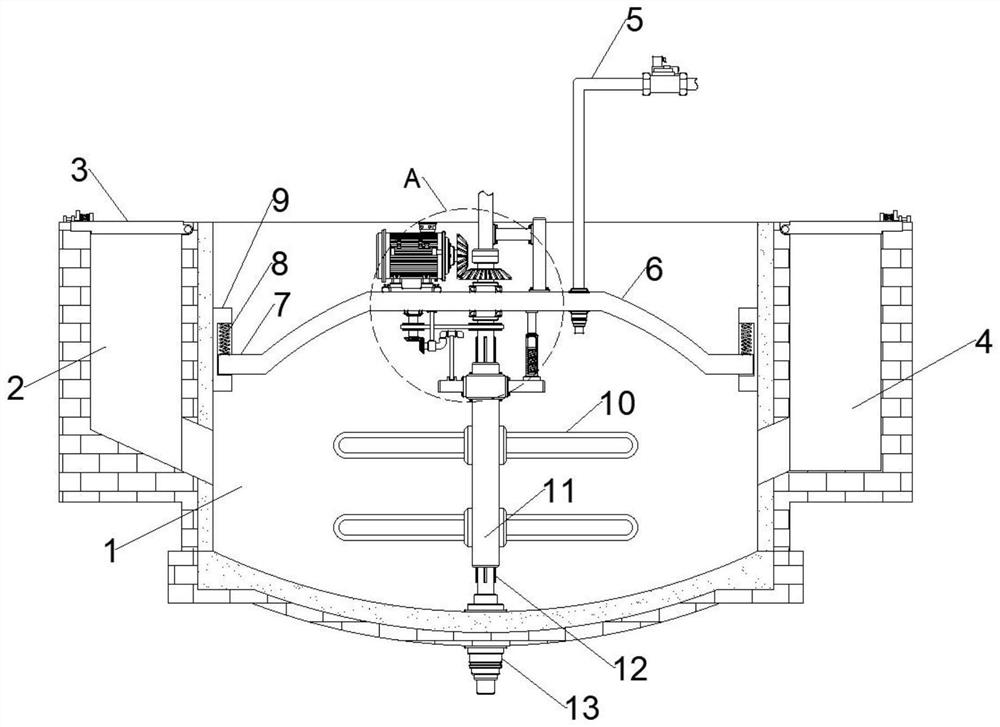 Biogas digester structure adopting geothermal heating