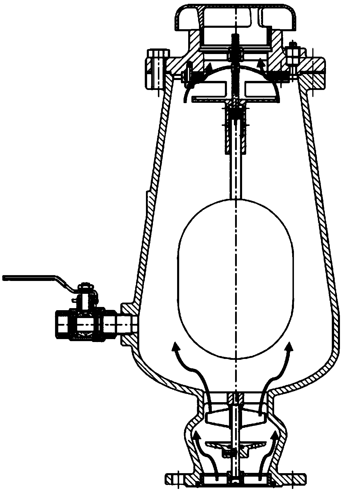 A Compound Exhaust Valve with Buffer Device