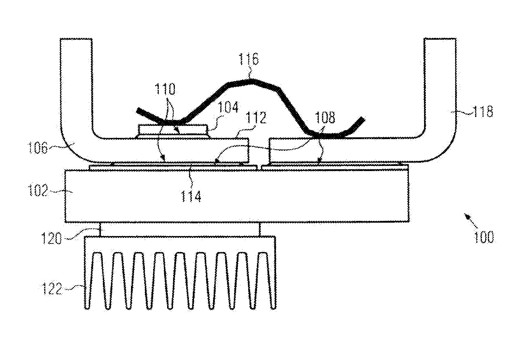 Power semiconductor module having sintered metal connections, preferably sintered silver connections, and production method
