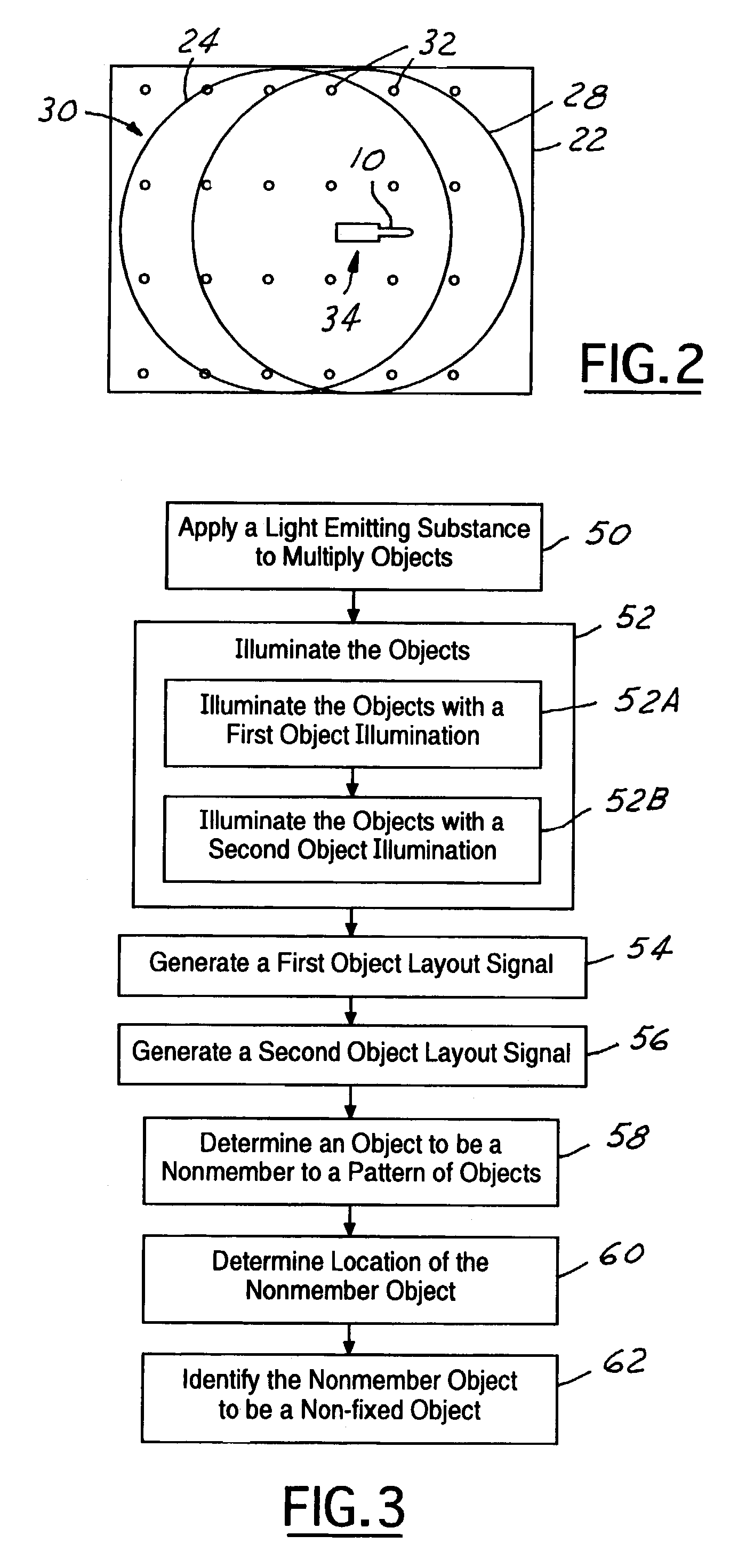 Pattern method and system for detecting foreign object debris