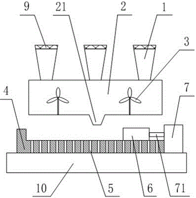 Wiping and screening device for raw materials pressing disk cutters