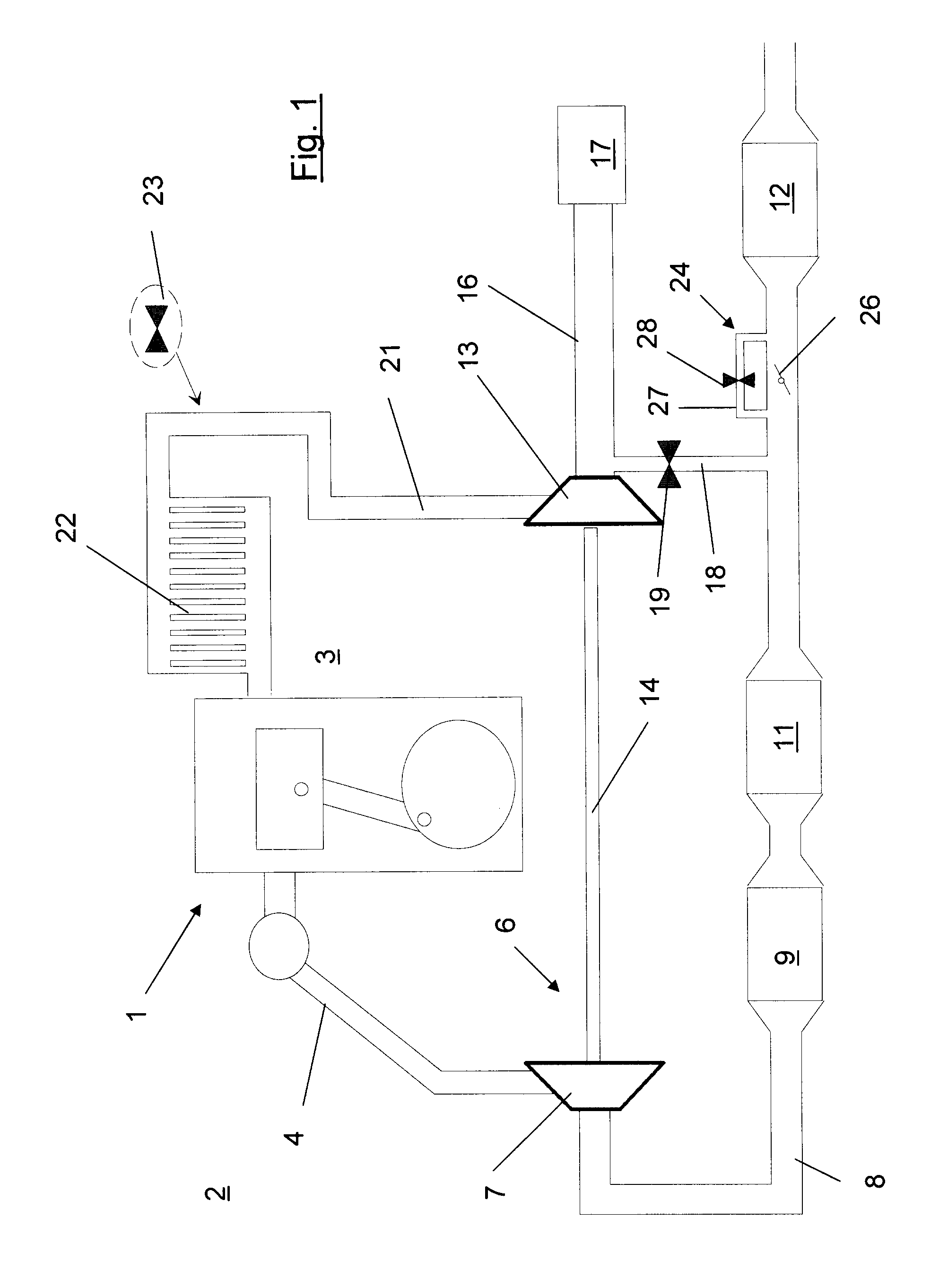 Control method for temporarily increasing the exhaust gas temperature