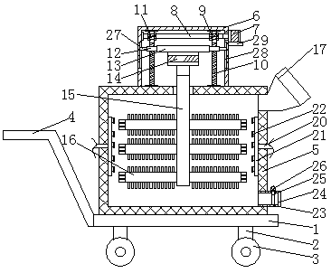 Cleaning device for peanut processing