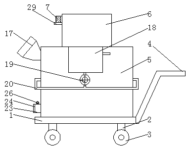Cleaning device for peanut processing