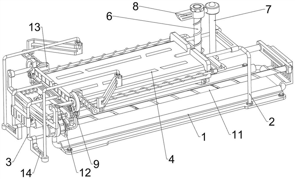 Positioning mechanism for die casting of cinerary casket storage rack