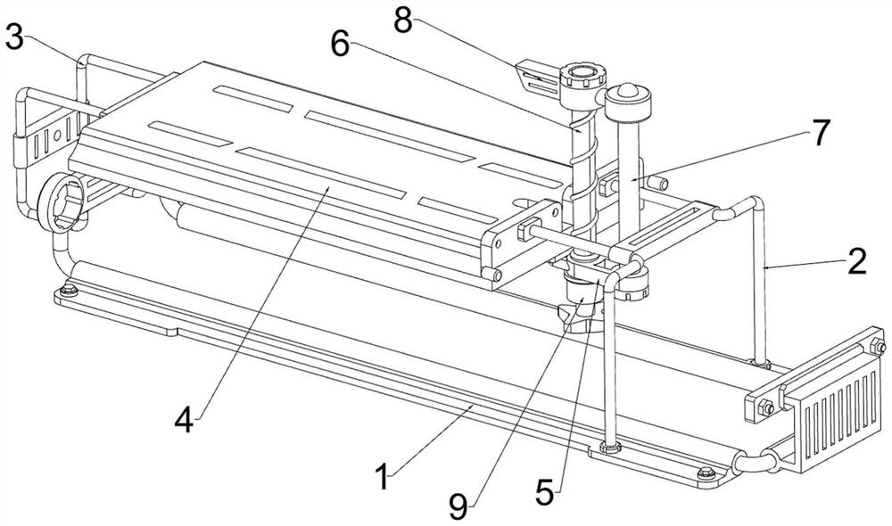 Positioning mechanism for die casting of cinerary casket storage rack