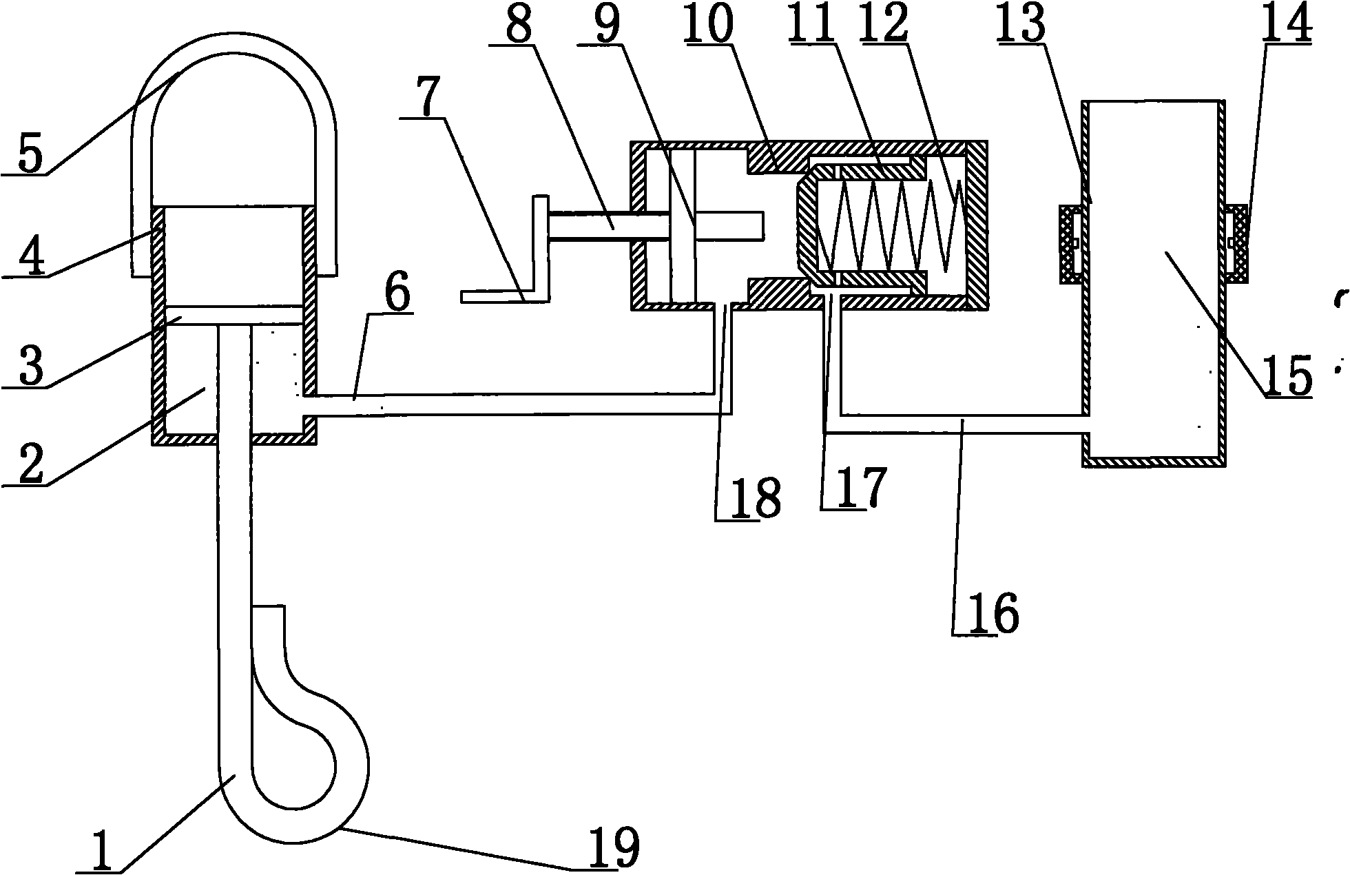 Load control device for attached lifting scaffold