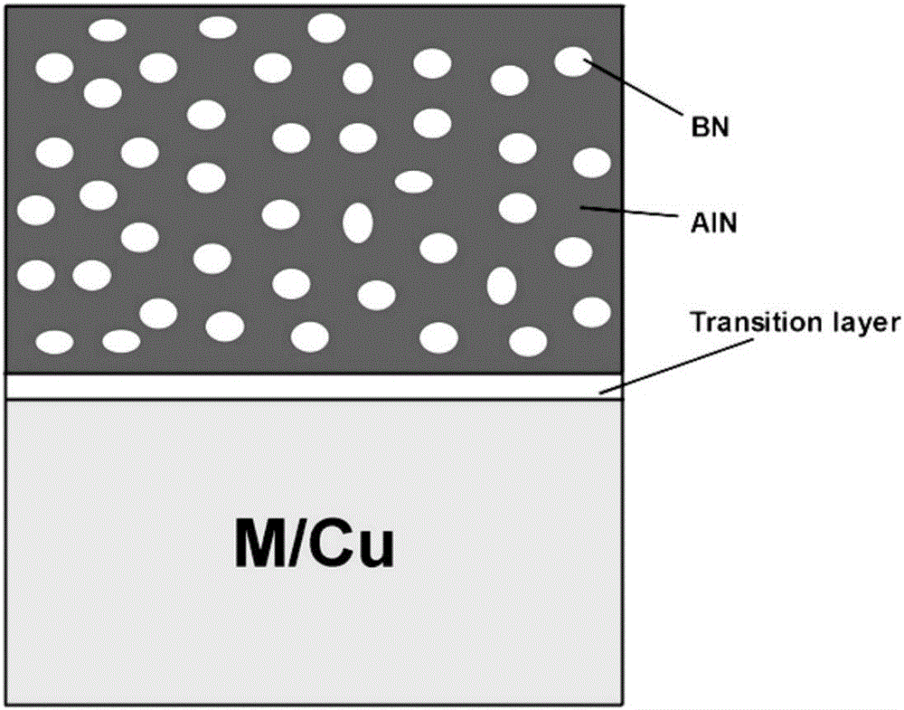 Preparation method of aluminum nitride coating adjustable in relative permittivity