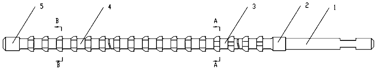 Broach for machining inner hexagonal connecting bolt and broaching method