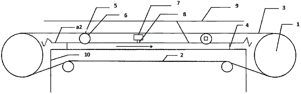 Mine belt conveyer carrying roller state monitoring device and method based on infrared light