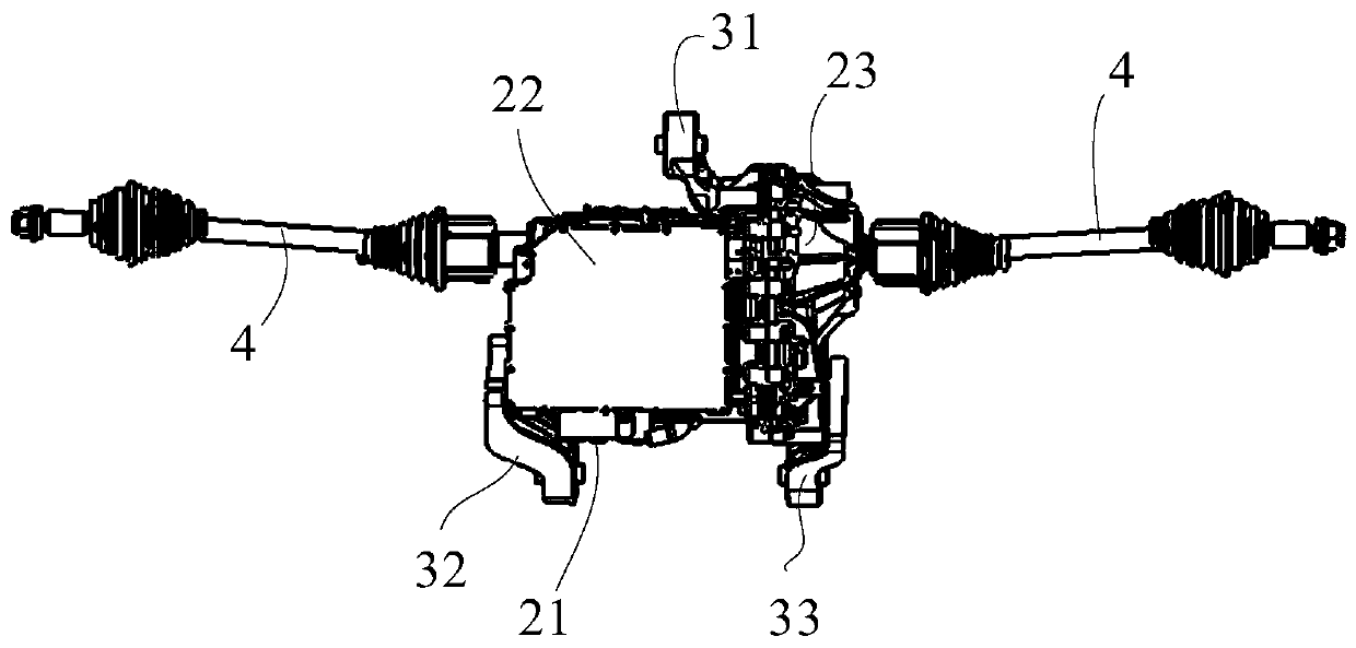Electric drive rear axle assembly