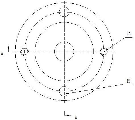 Shaft disc part clamping tool with small tool retracting space