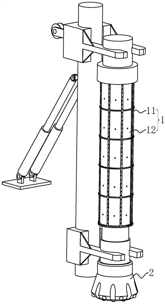 Exploration method for rockfill and gravelly soil site