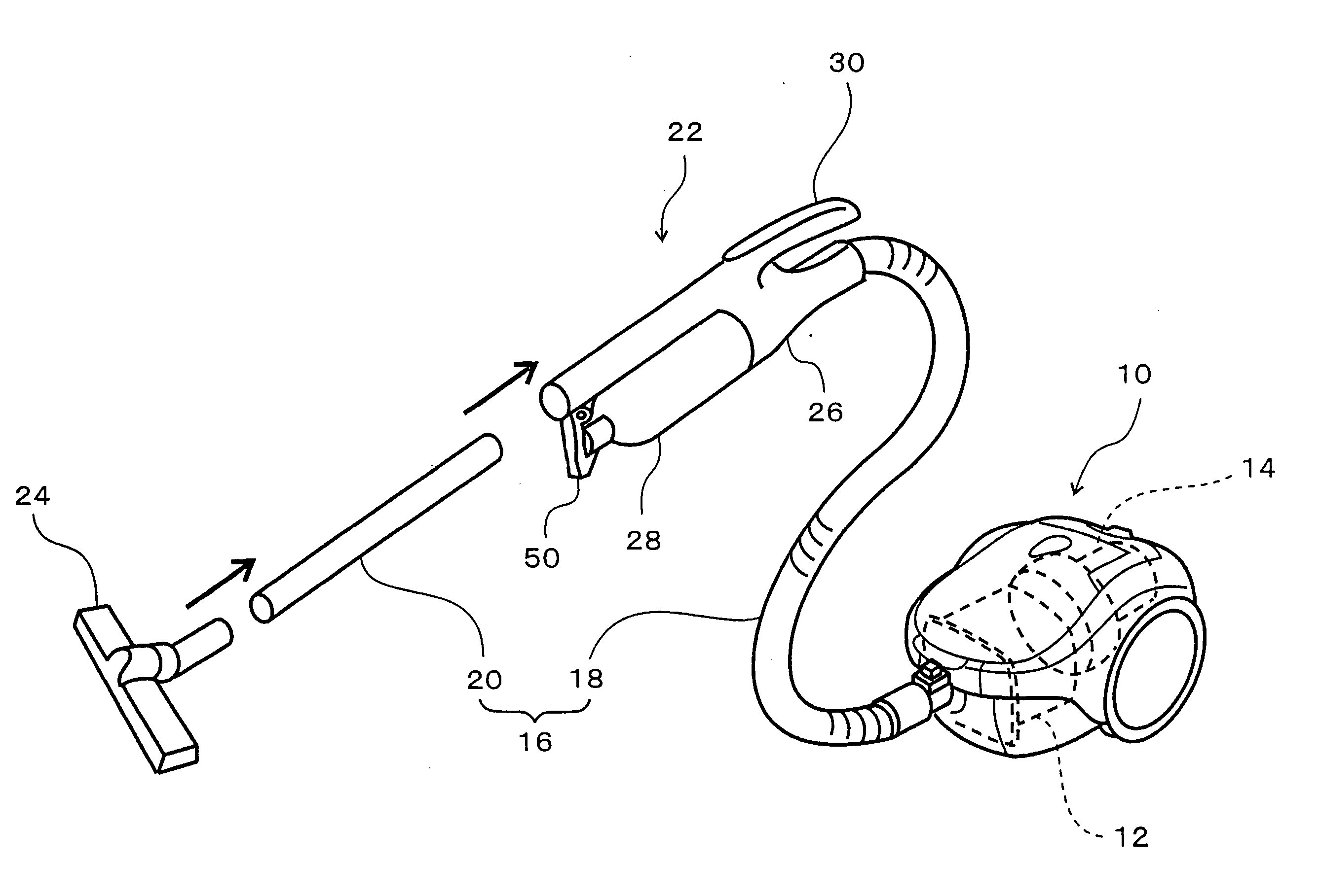 Cyclone type dirt separator and electric vacuum cleaner