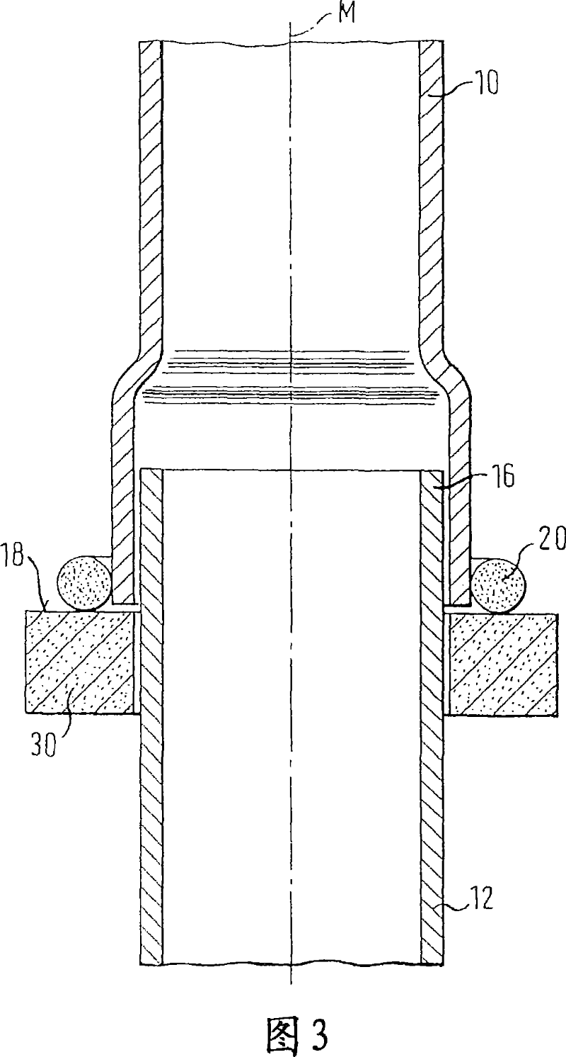Exhaust system and method for joining components of an exhaust system