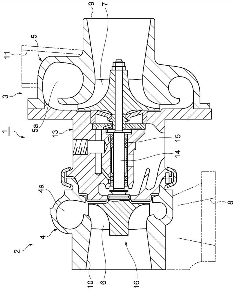 Variable flow rate valve mechanism and supercharger