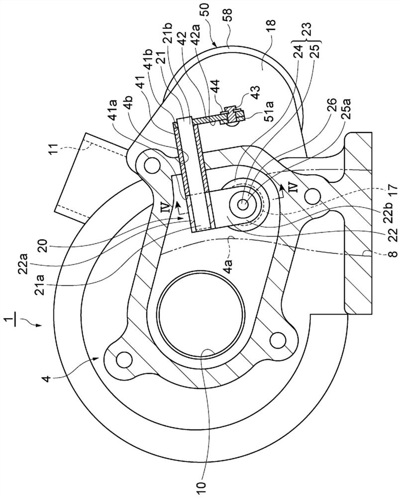 Variable flow rate valve mechanism and supercharger