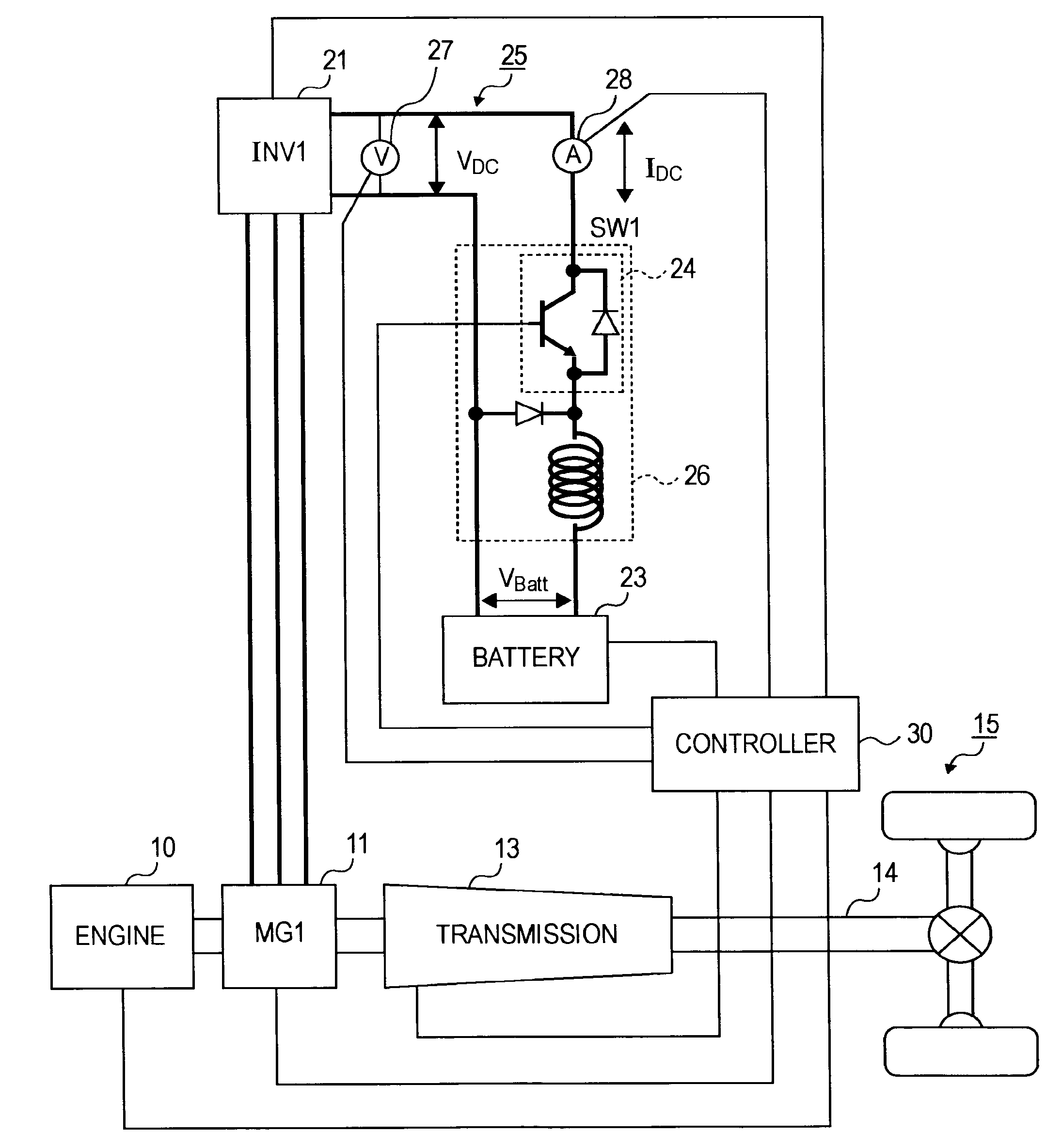 Driving System for Hybrid Vehicle