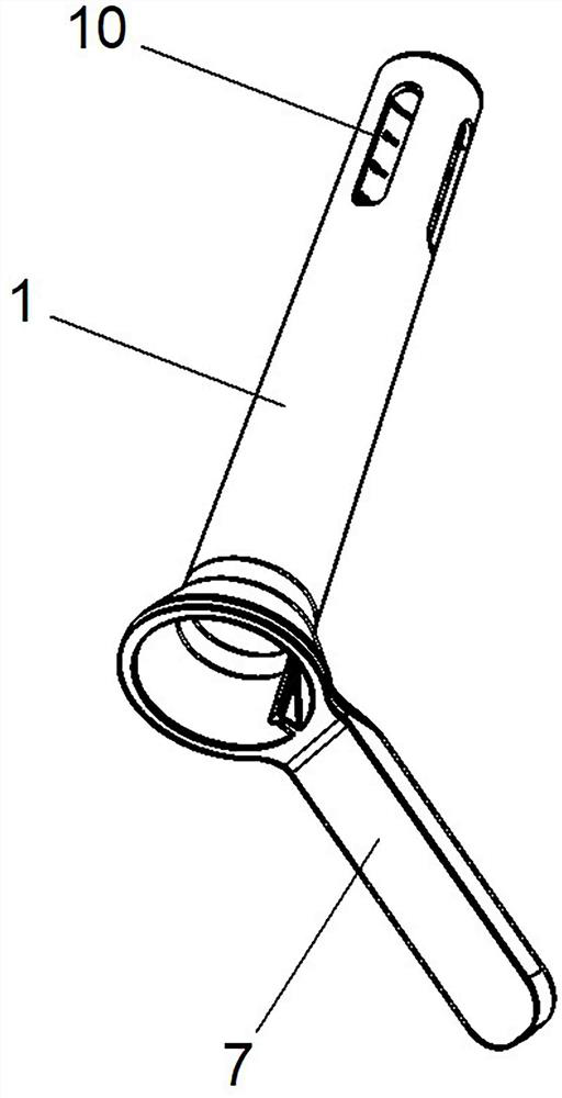 Visual rectal tumor insection edge positioning device