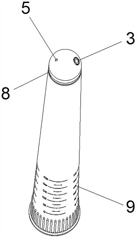 Visual rectal tumor insection edge positioning device