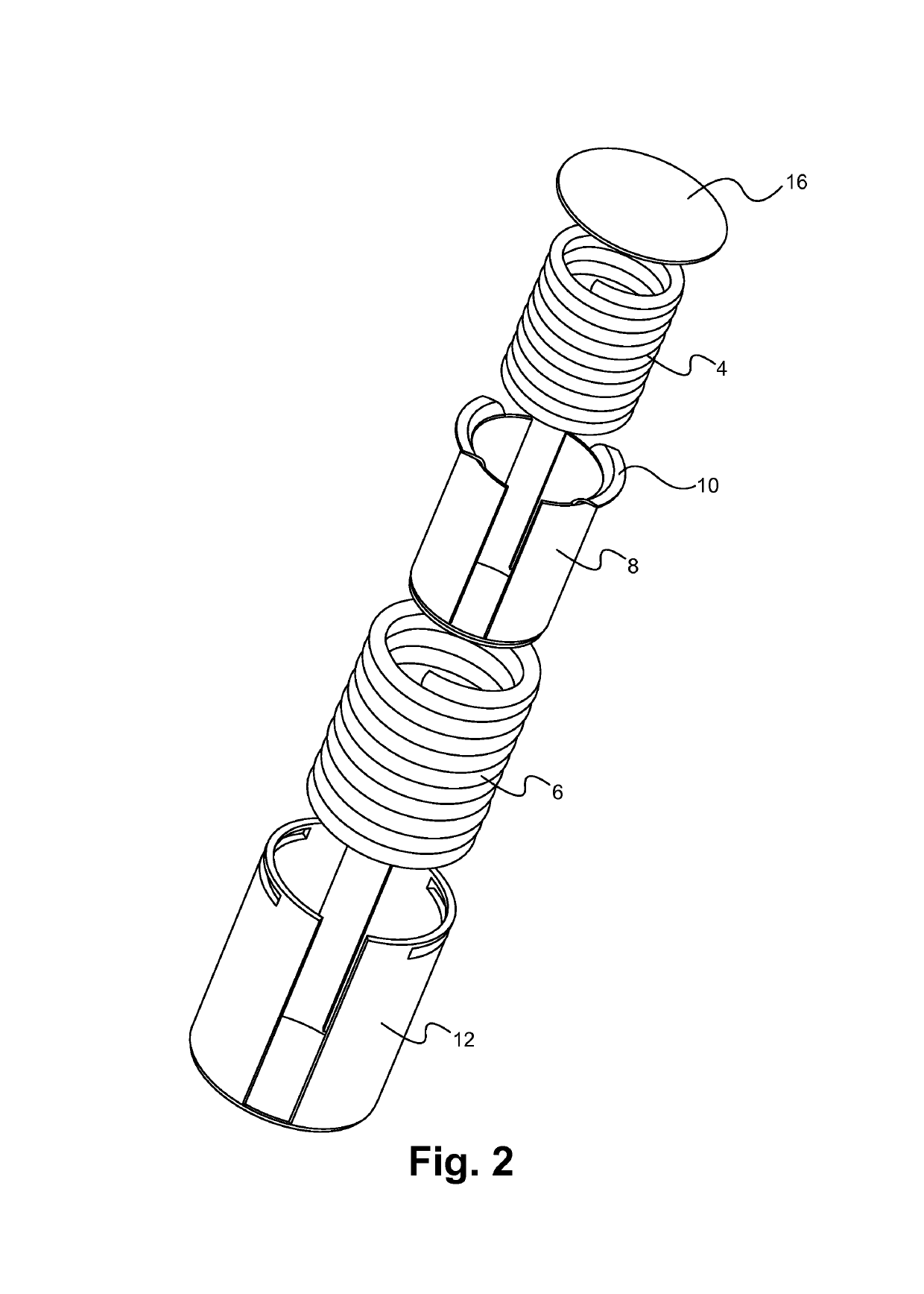 Telescoping spring