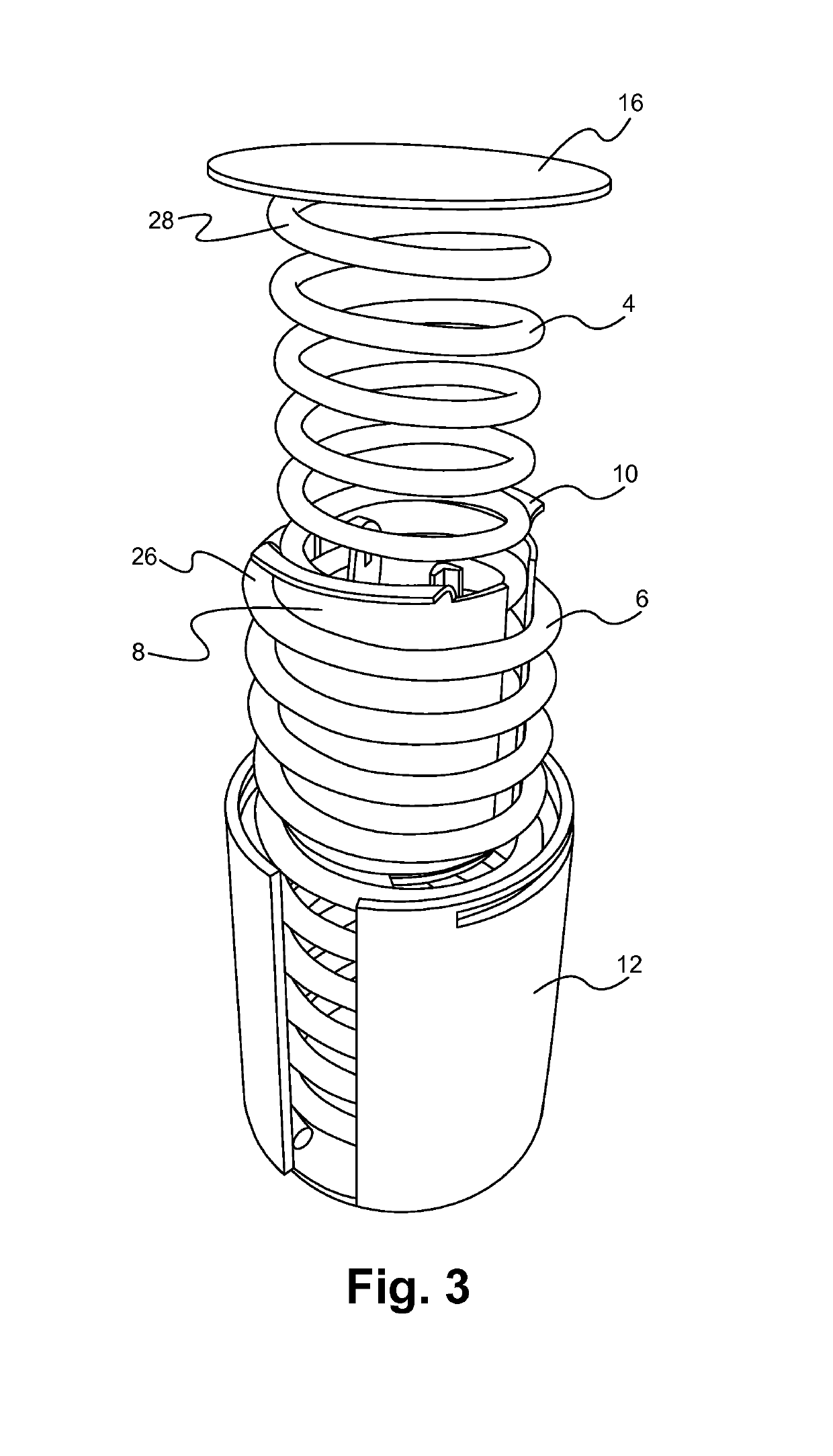 Telescoping spring