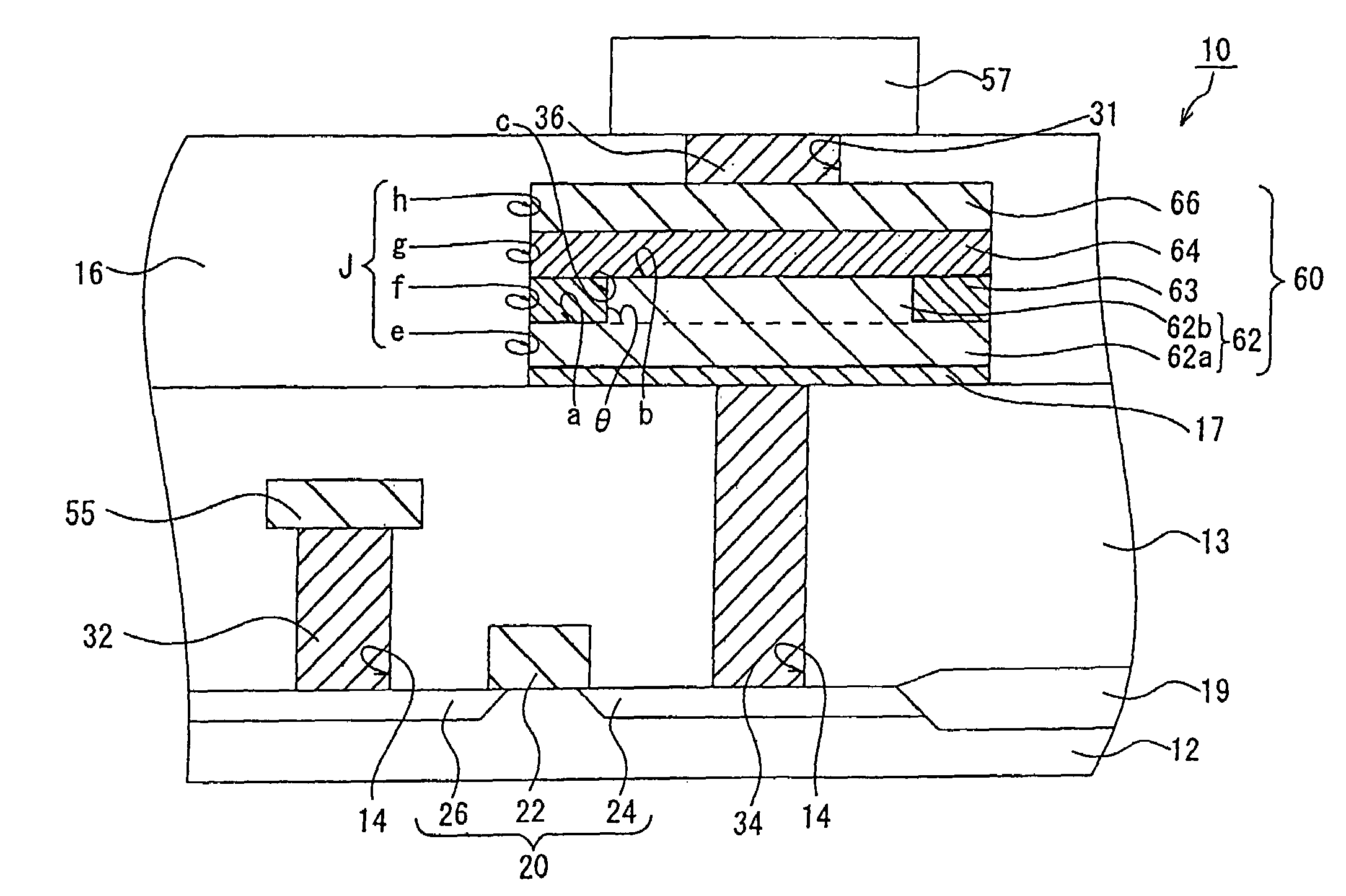 Ferroelectric capacitor and semiconductor device having a ferroelectric capacitor