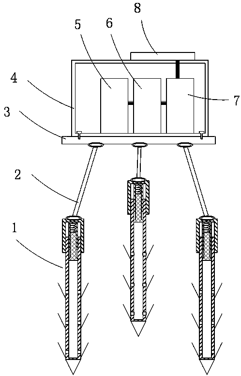 Portable geological disaster monitoring device