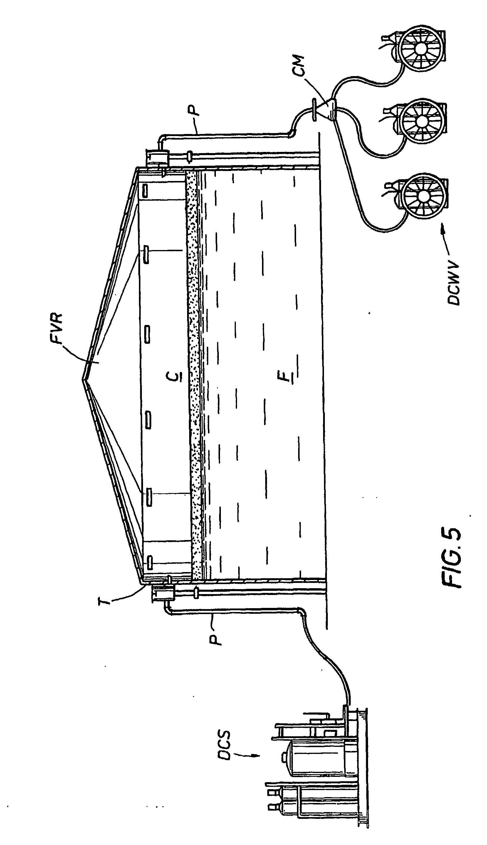 Dry chemical system for extinguishing difficult fuel or flammable liquid fires in an industrial tank with a roof creating space above the liquid