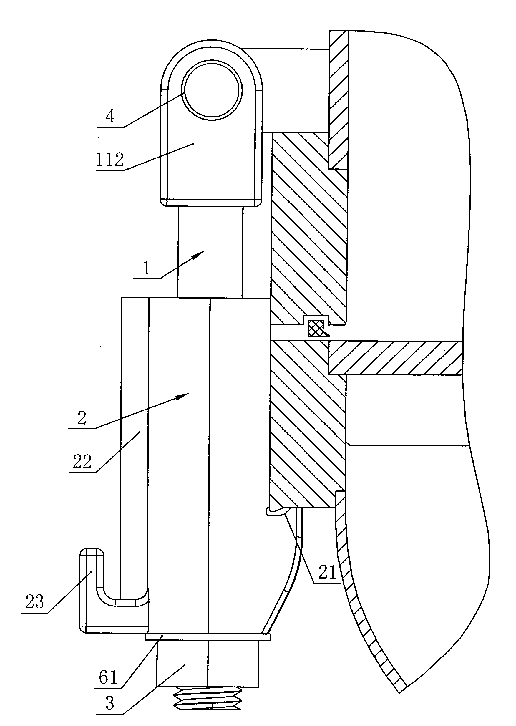 Quick connecting device with open container body and sealing cover