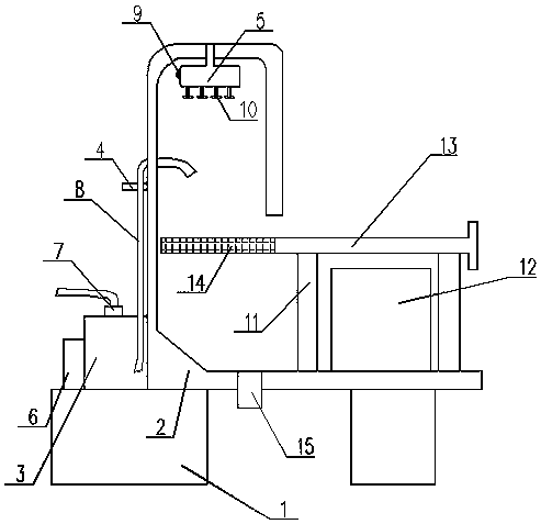 Mechanical part cleaning device