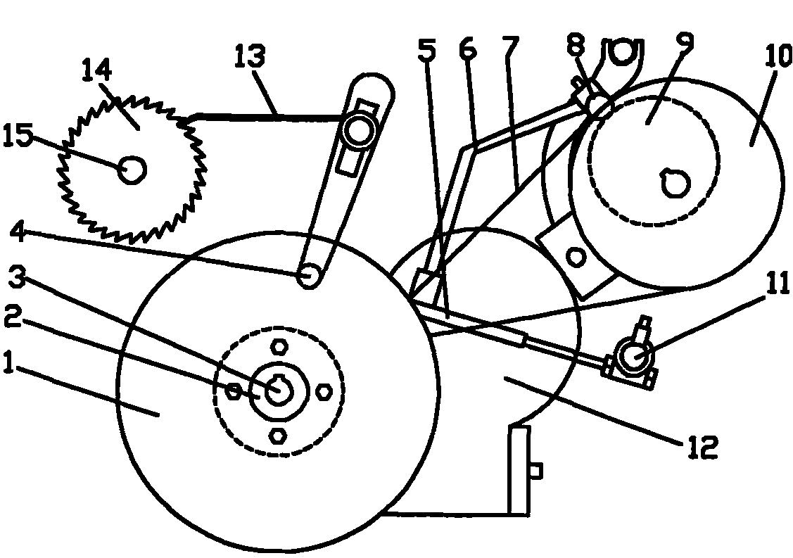 Large brush and comb transmission mechanism
